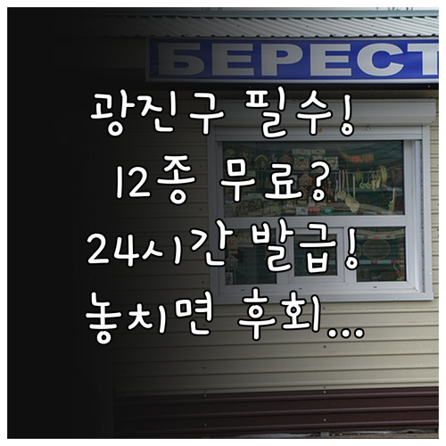 2025년 광진구 무인발급기 12종 ..