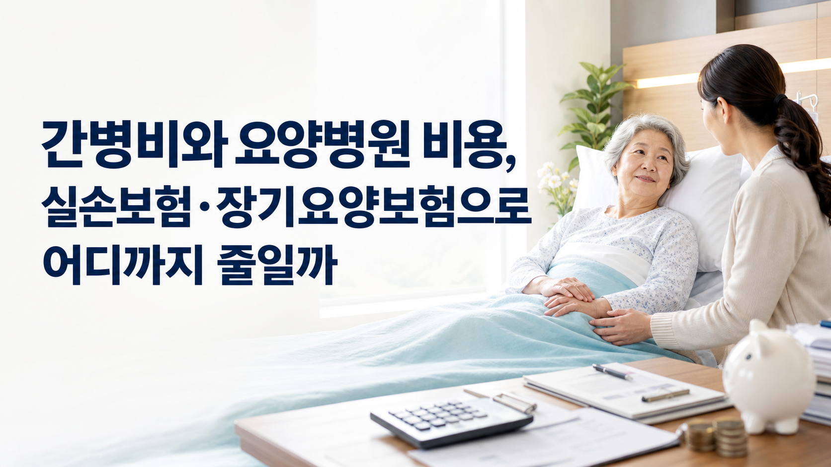 간병비와 요양병원 비용, 실손보험·장기요양보험으로 어디까지 줄일까