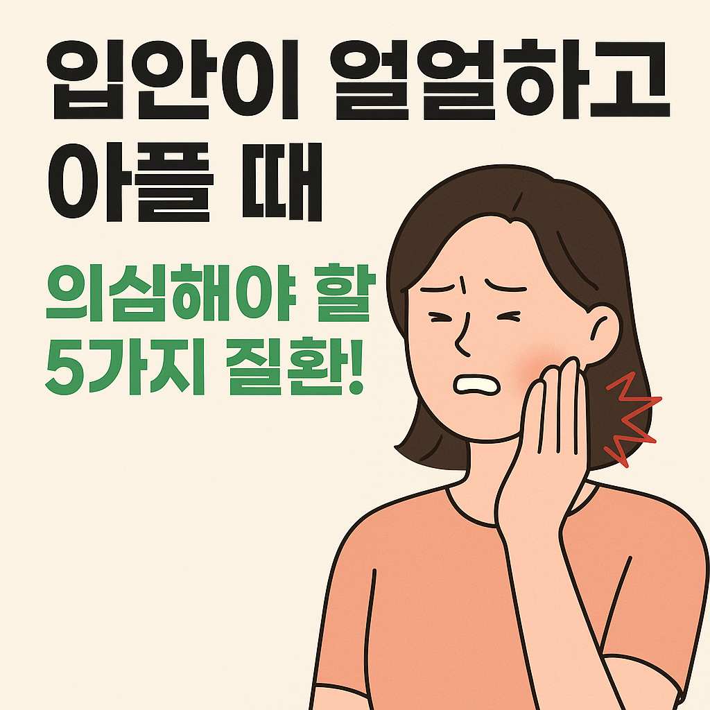 입안 통증이 있을때 의심질환