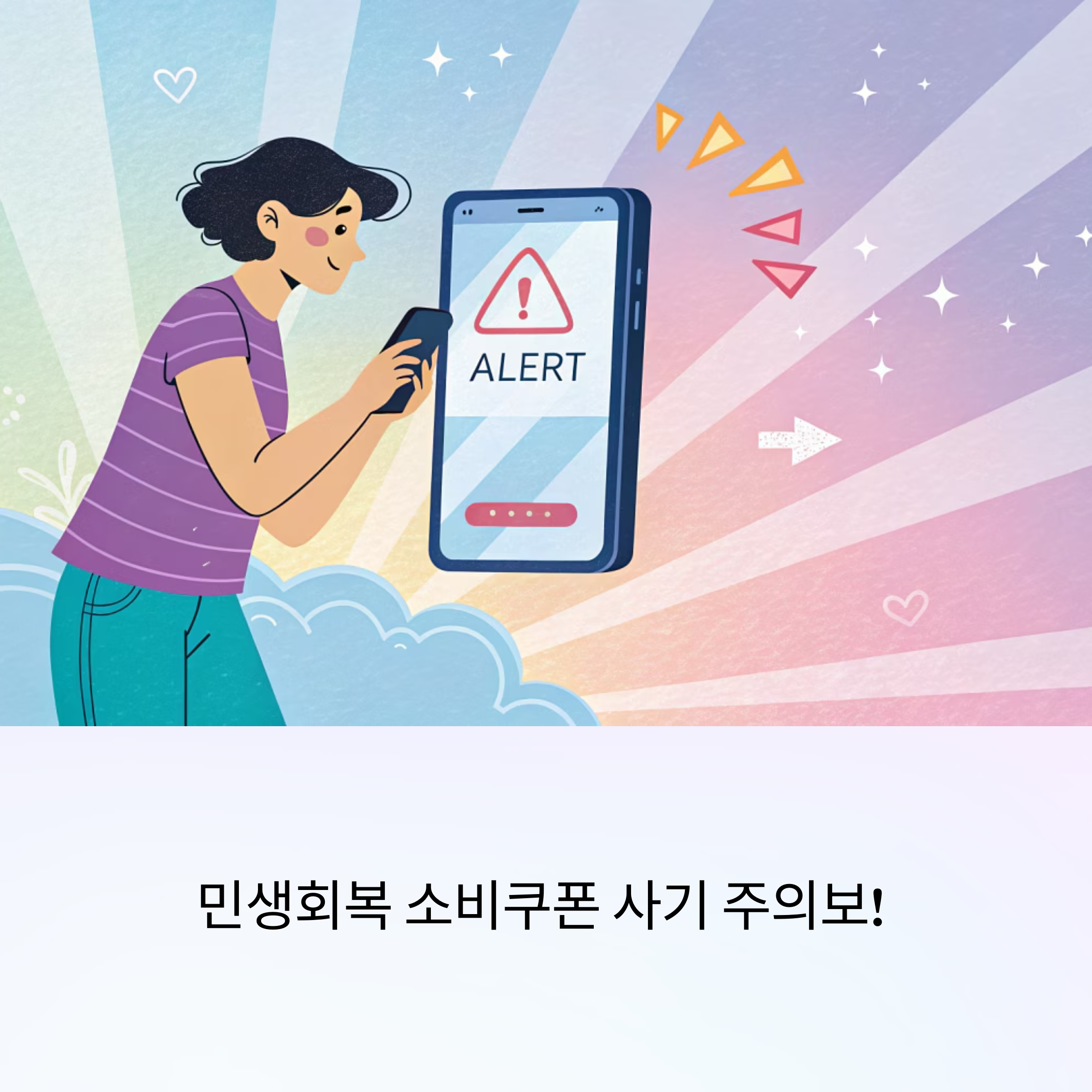 민생회복 소비쿠폰 지급 관련 보이스 피싱, 이렇게 예방하세요!