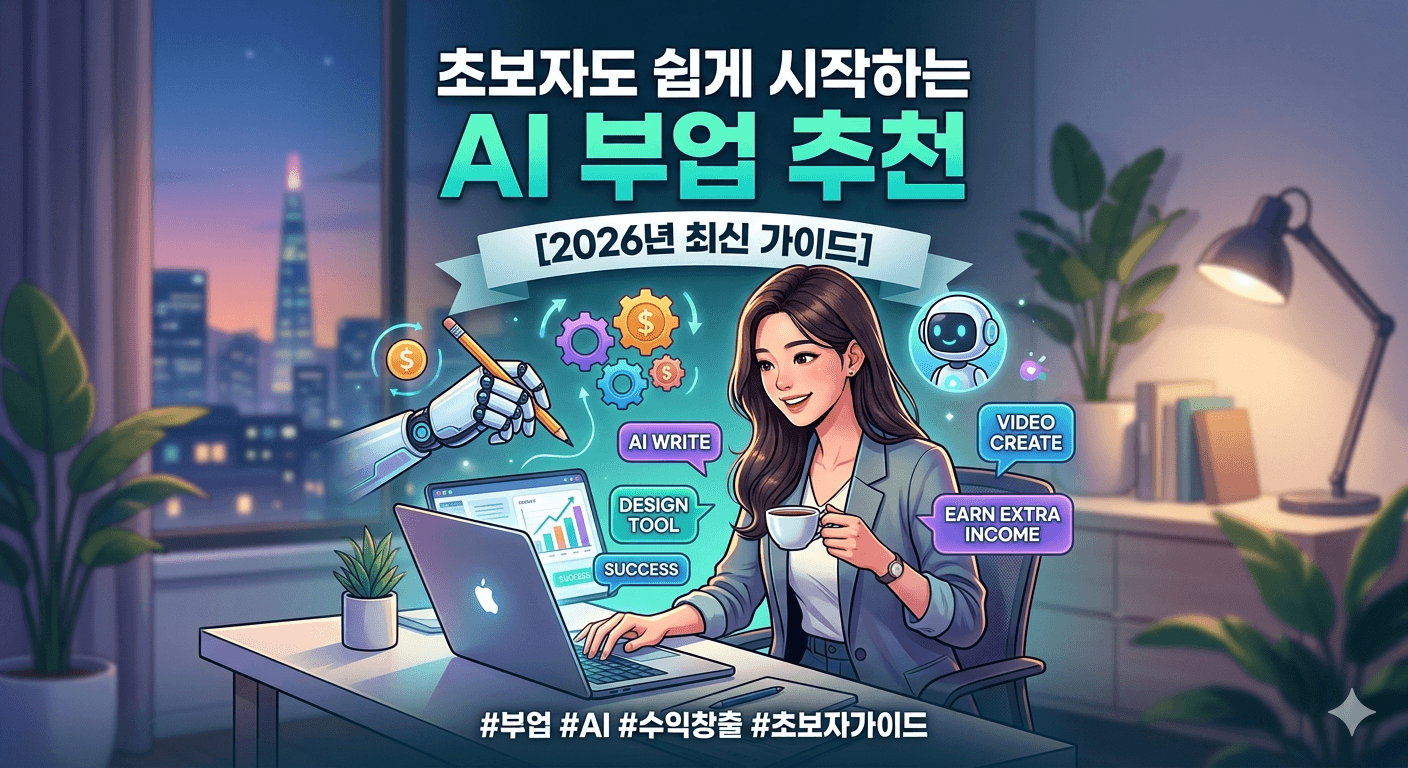 초보자도 쉽게 시작 할수 있는 AI 부업 추천
