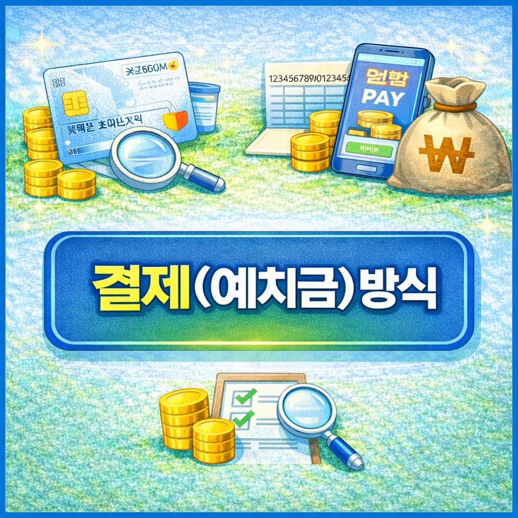 결제(예치금) 방식