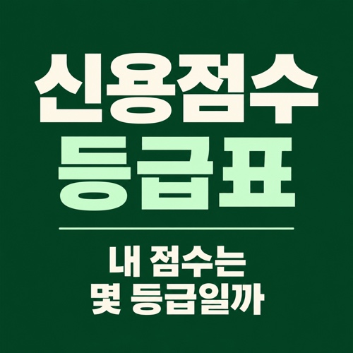 NICE와 KCB 기준 신용점수 등급표 한눈에 보기