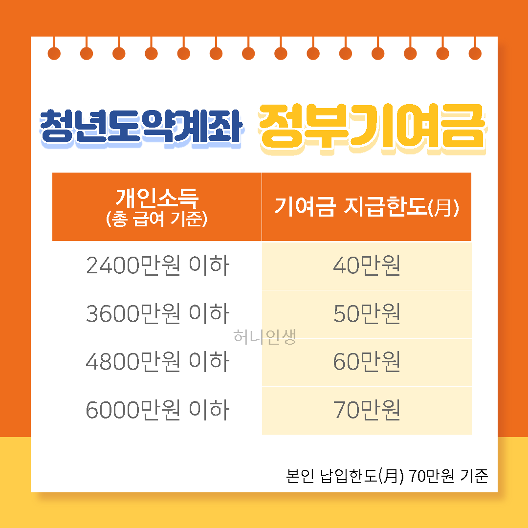 청년도약계좌 정부기여금