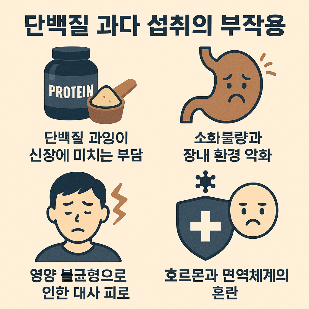단백질 과다 섭취의 부작용