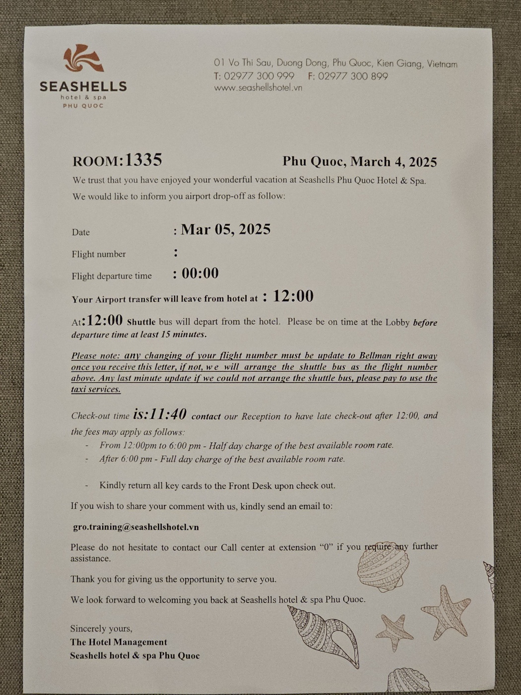 SEASHELLS 호텔 후기 (체크인&#44; 객실&#44; 조식)