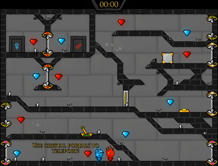 파이어보이-앤-워터걸4-크리스탈템플-게임하기-시작-화면