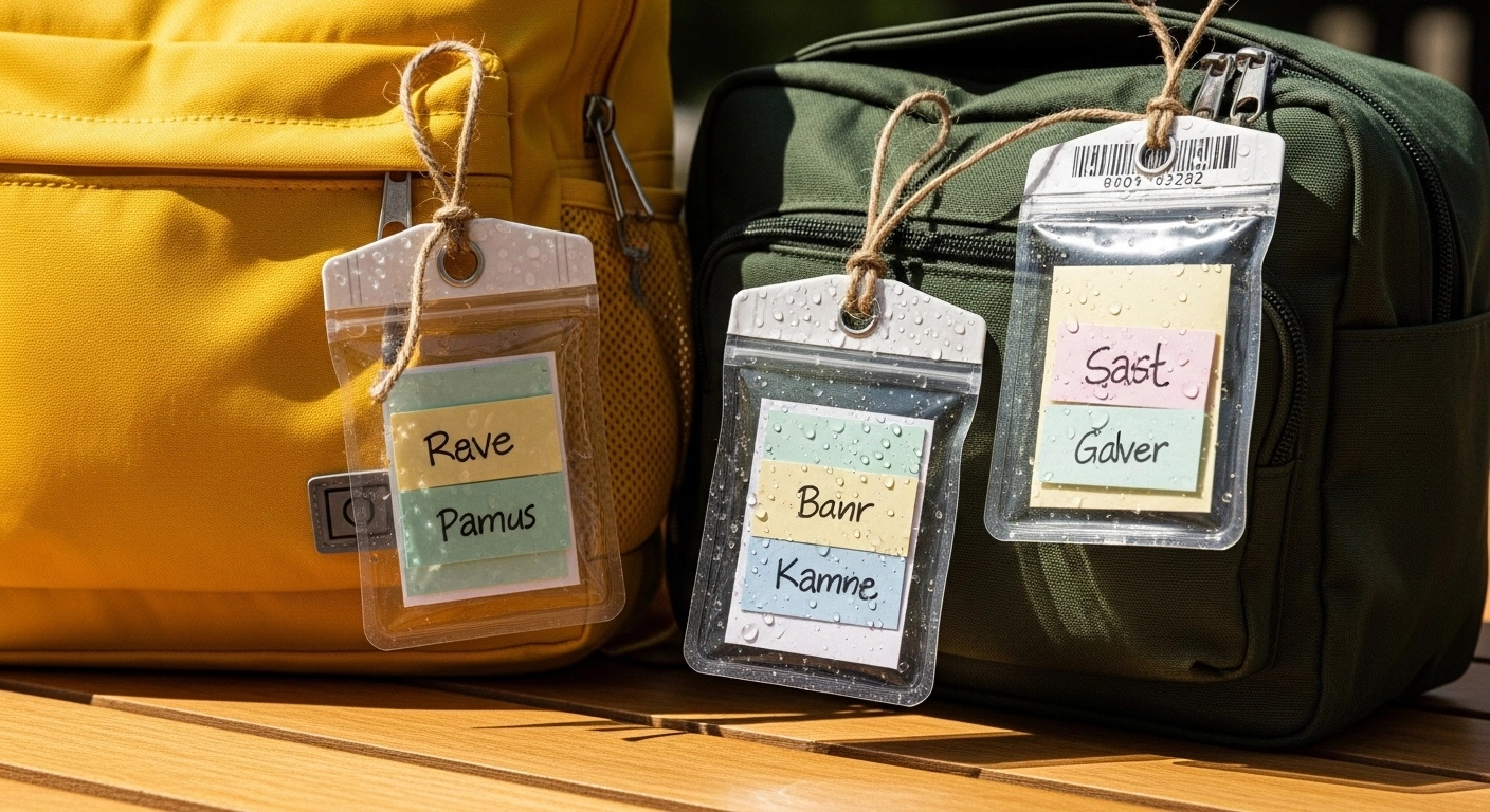 택배 송장 비닐 재활용: 방수 네임택 만들기 DIY 가이드