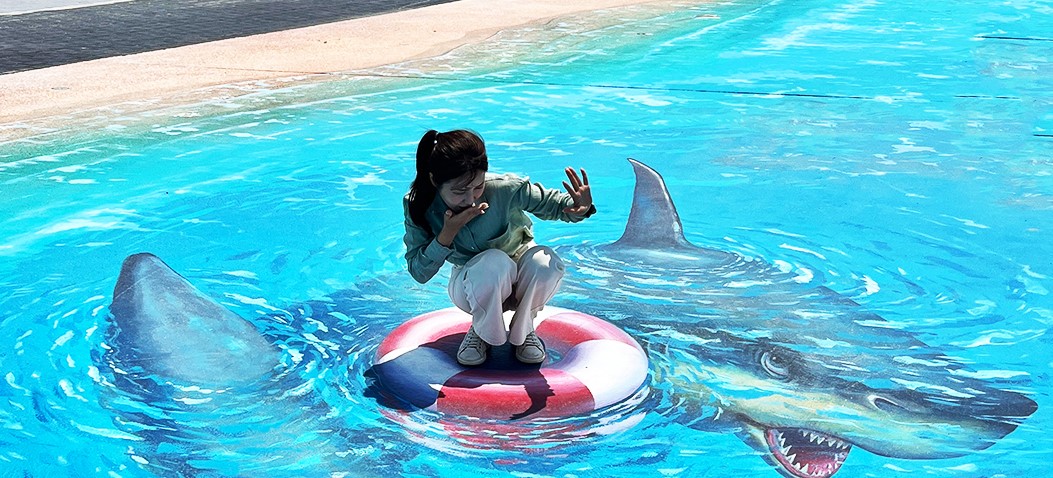 남당항대하축제-트릭아트존-상어의위협