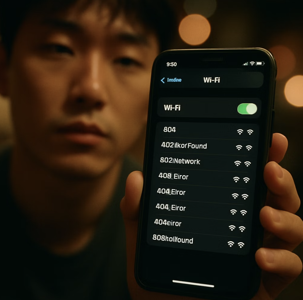 증상 4: 내 와이파이 목록에 낯선 이름이 보일 때