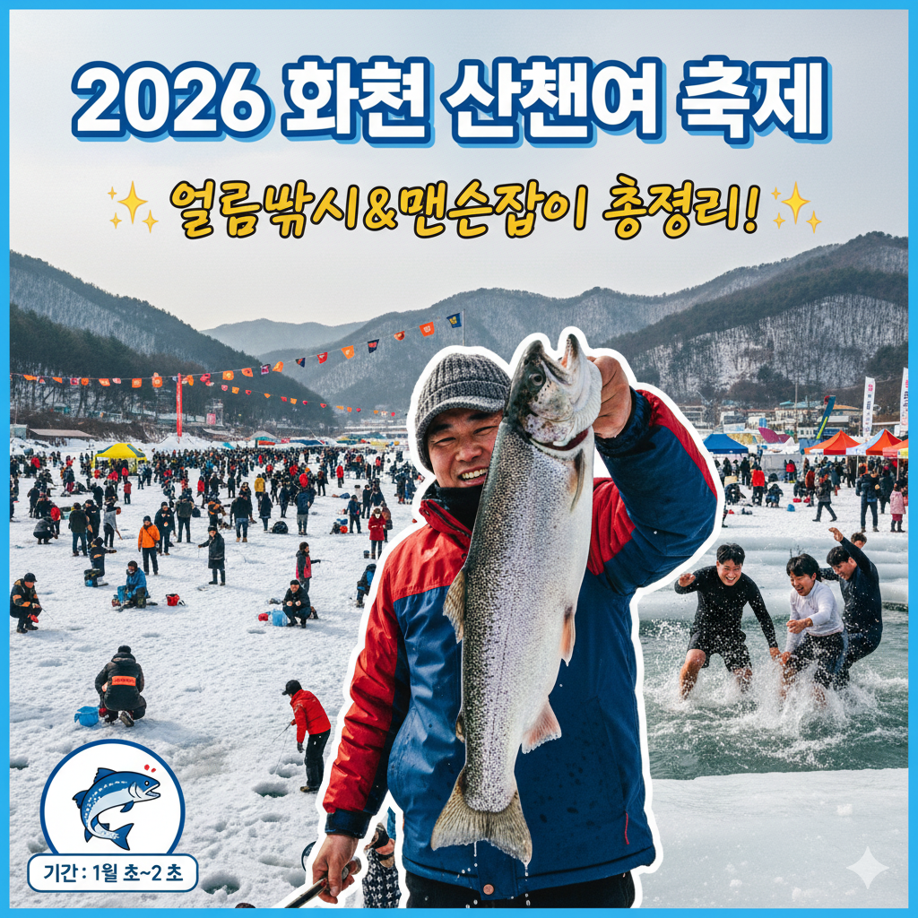 2026 화천 산천어 축제 일정, 예약 방법, 주차 꿀팁 완벽 정리