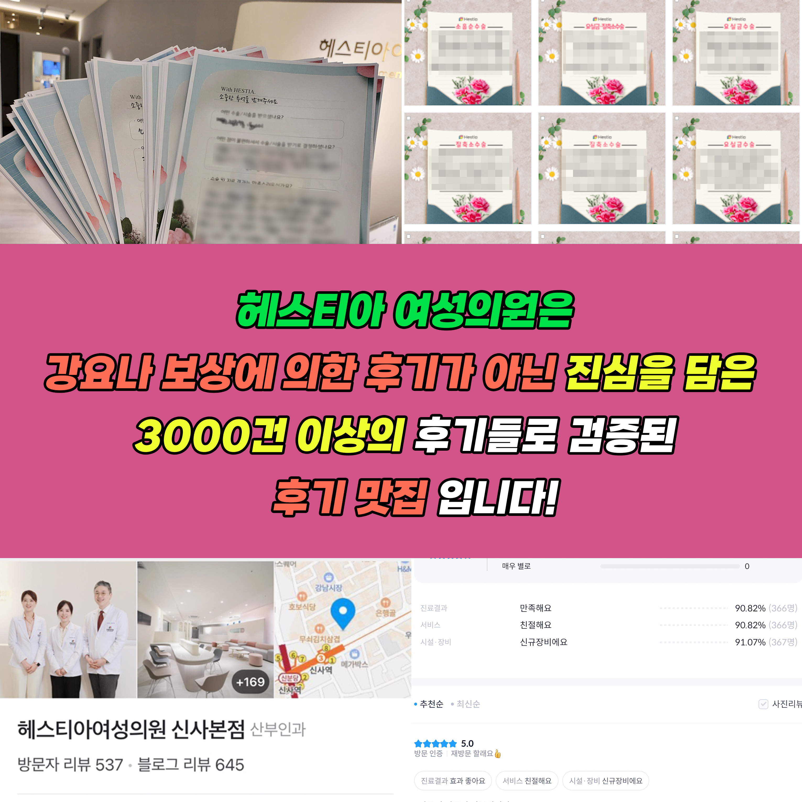 헤스티아여성의원 진심을 담은 3000건 이상의 후기들로 검증된 후기 맛집
