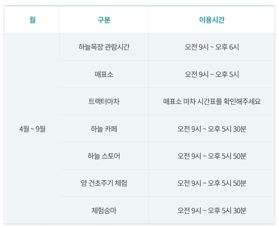대관령 하늘목장