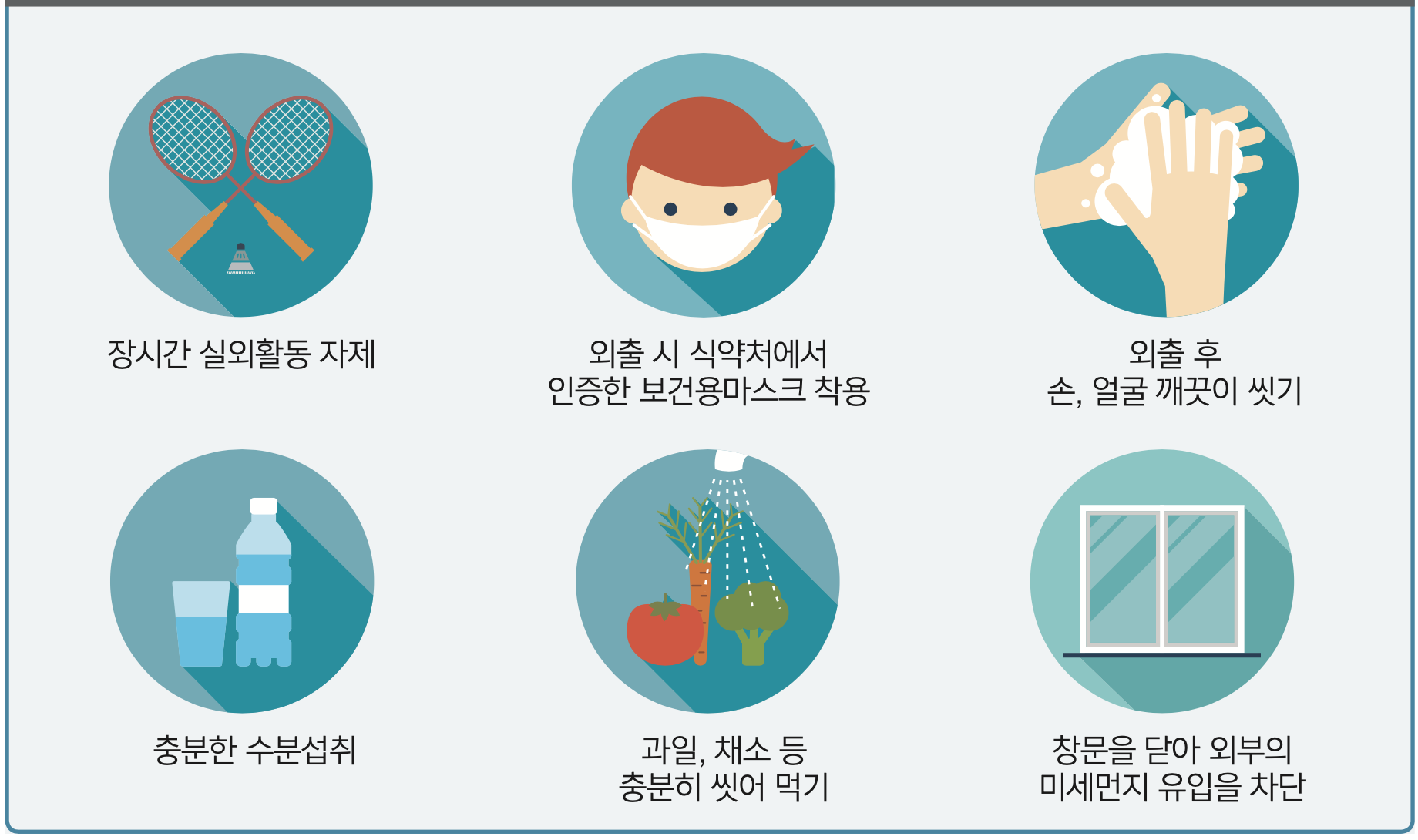 미세먼지 건강생활수칙