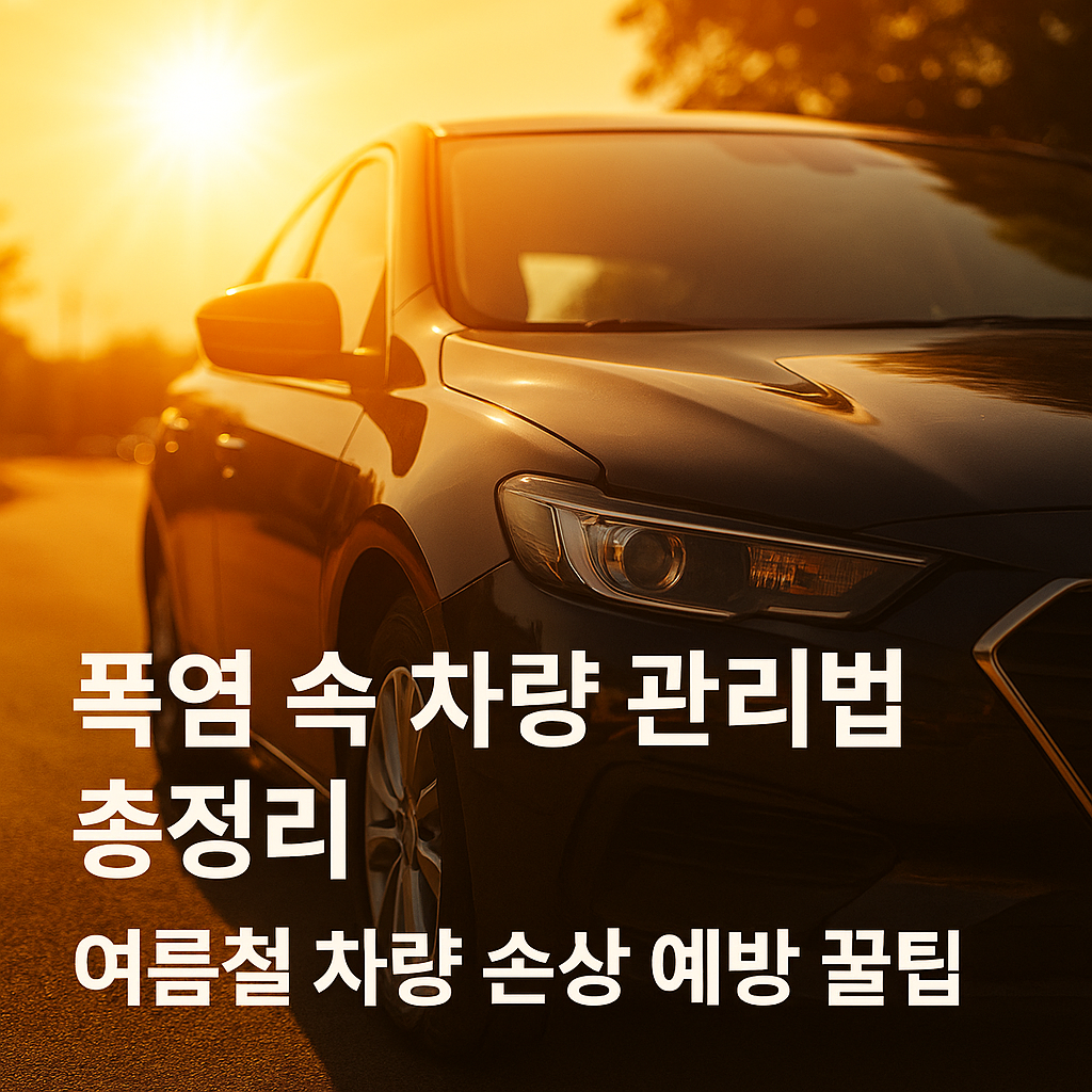 폭염 속 차량 관리법 총정리