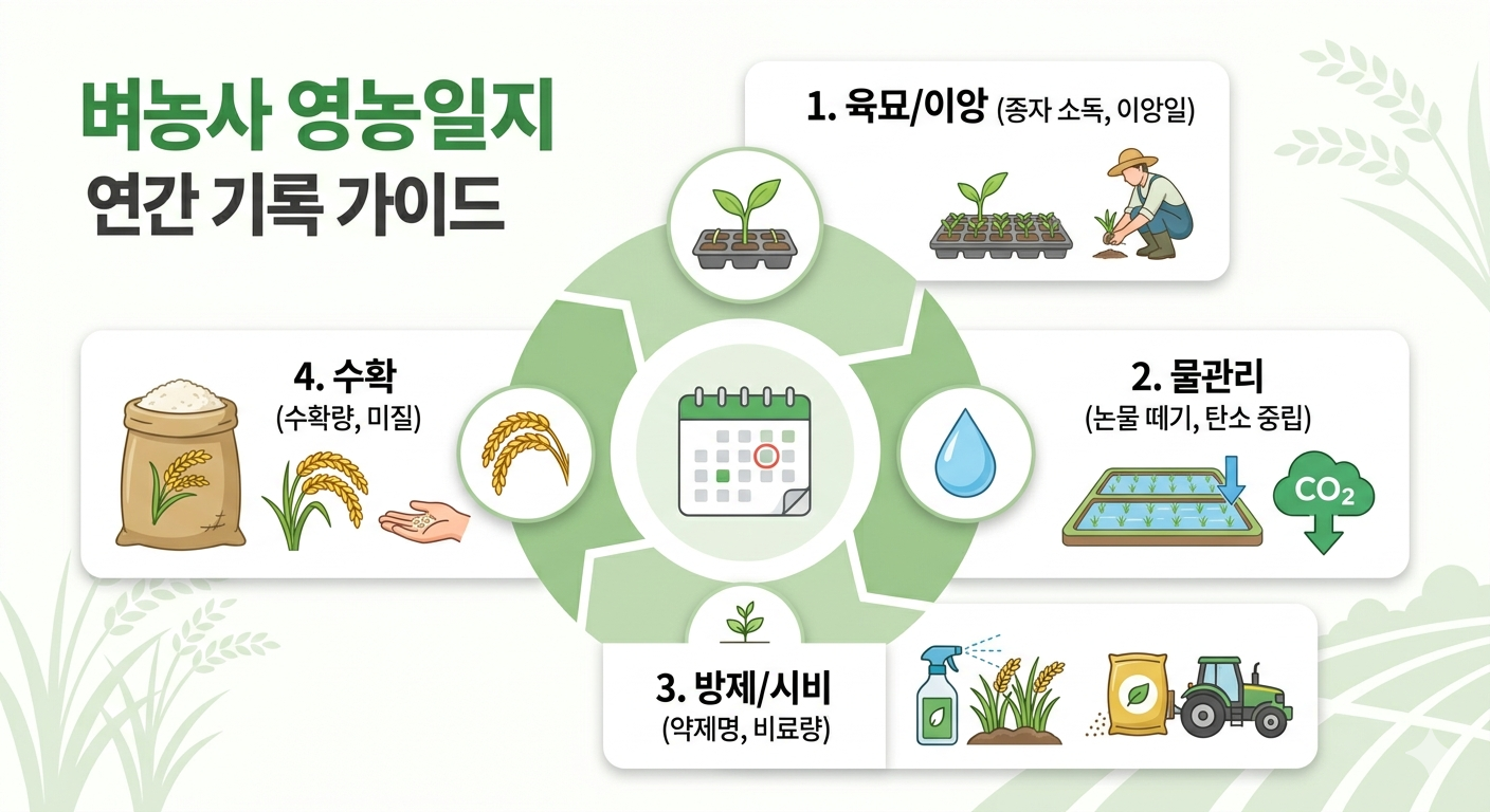 벼농사 영농일지 연간기록 가이드