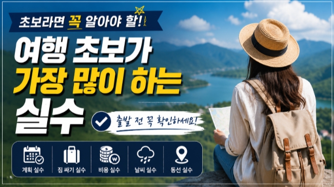 여행 초보가 준비해야될것