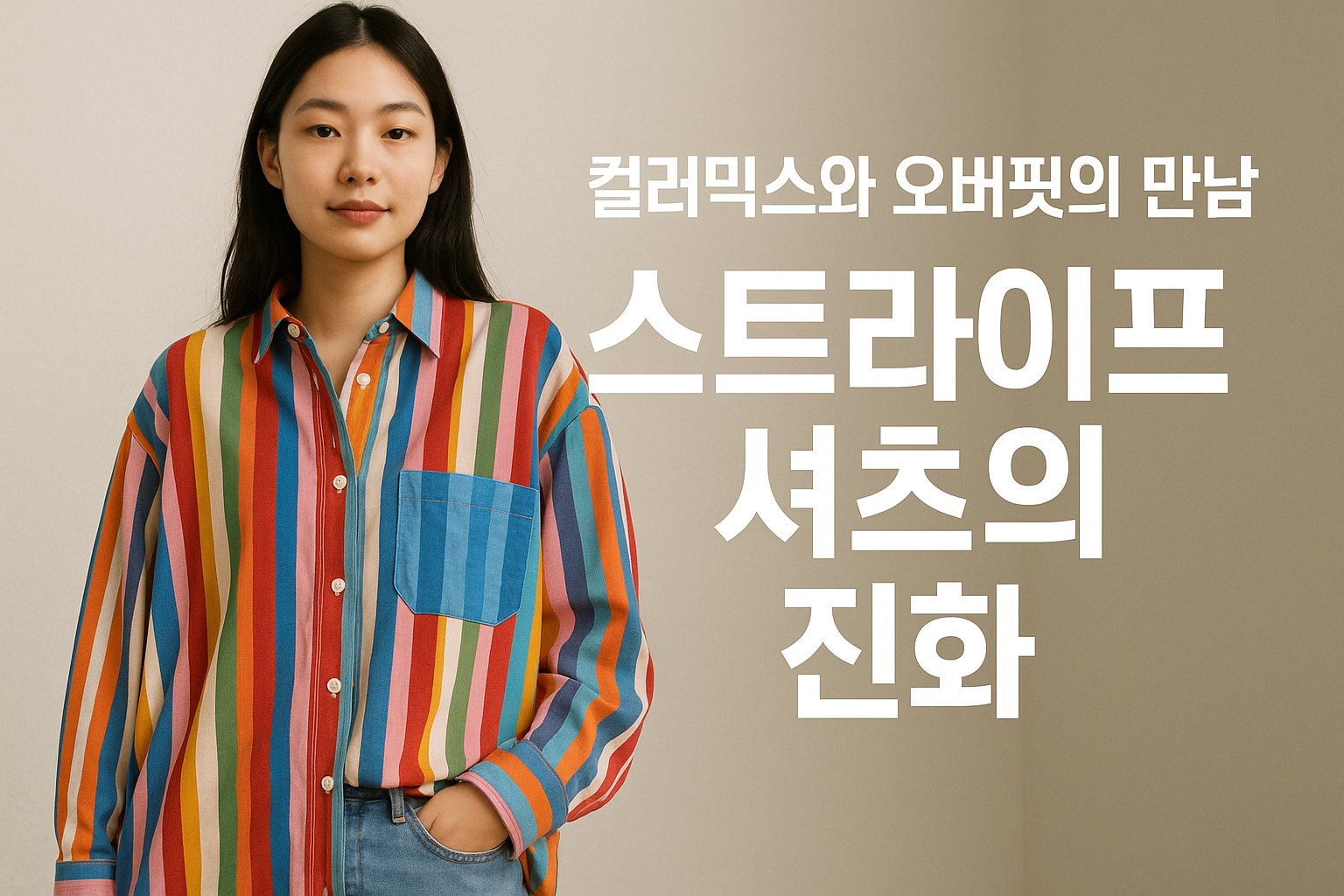 스트라이프 셔츠