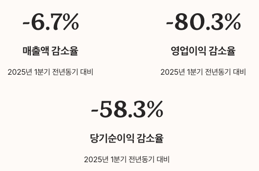 코그모신소재 2025년 1분기 실적 현황 정리 이미지
