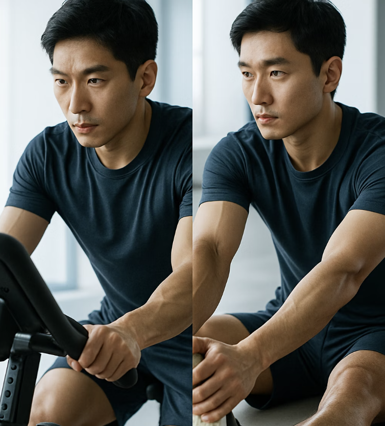 움직일 때 아픈가요? 가만히 있어도 아픈가요?