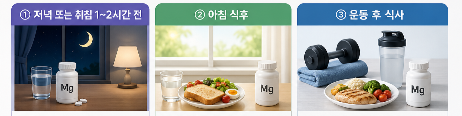 마그네슘 복용시간