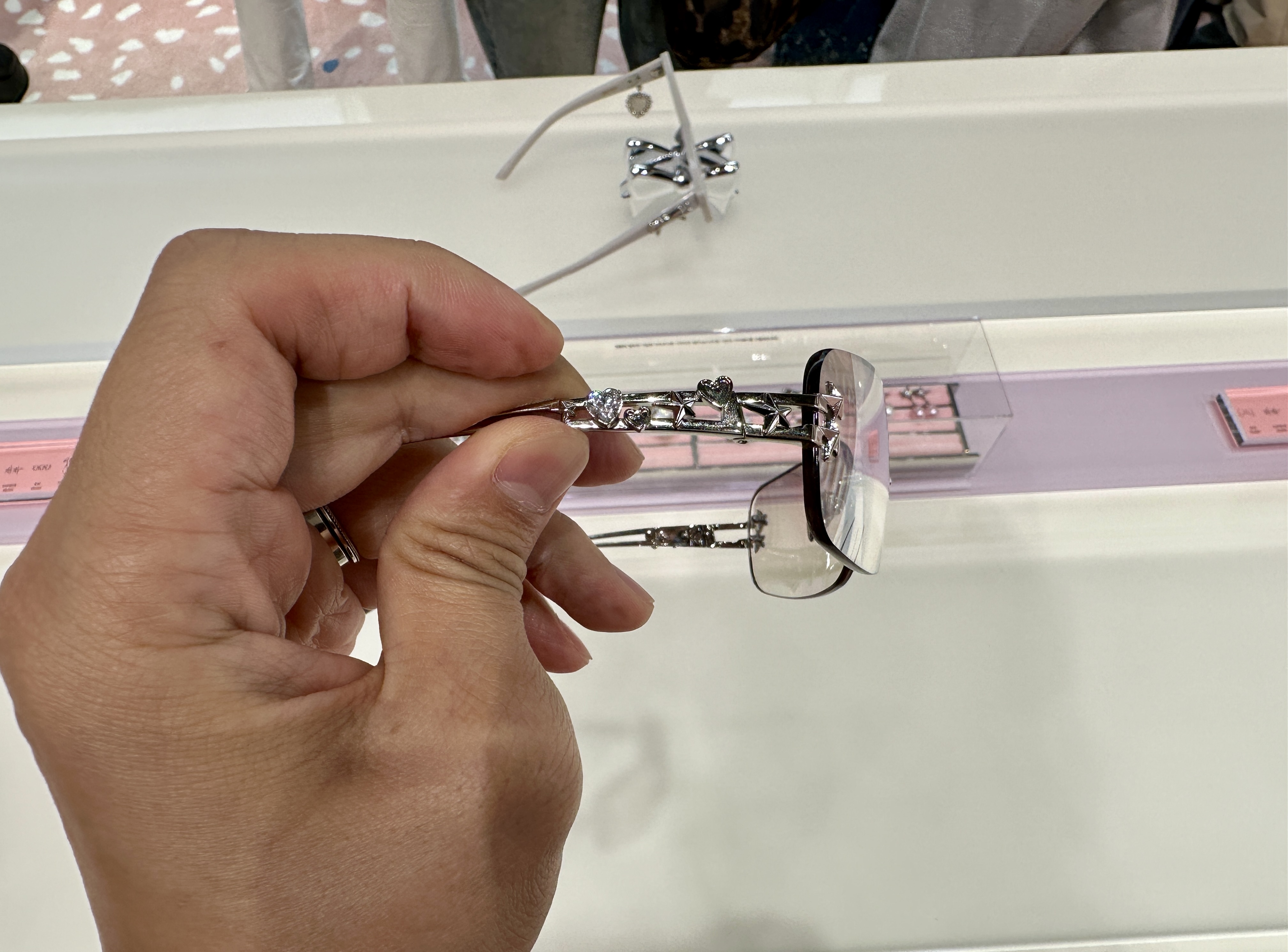 젠틀살롱 글리터 02 실버 메탈 브라운 그라디언트