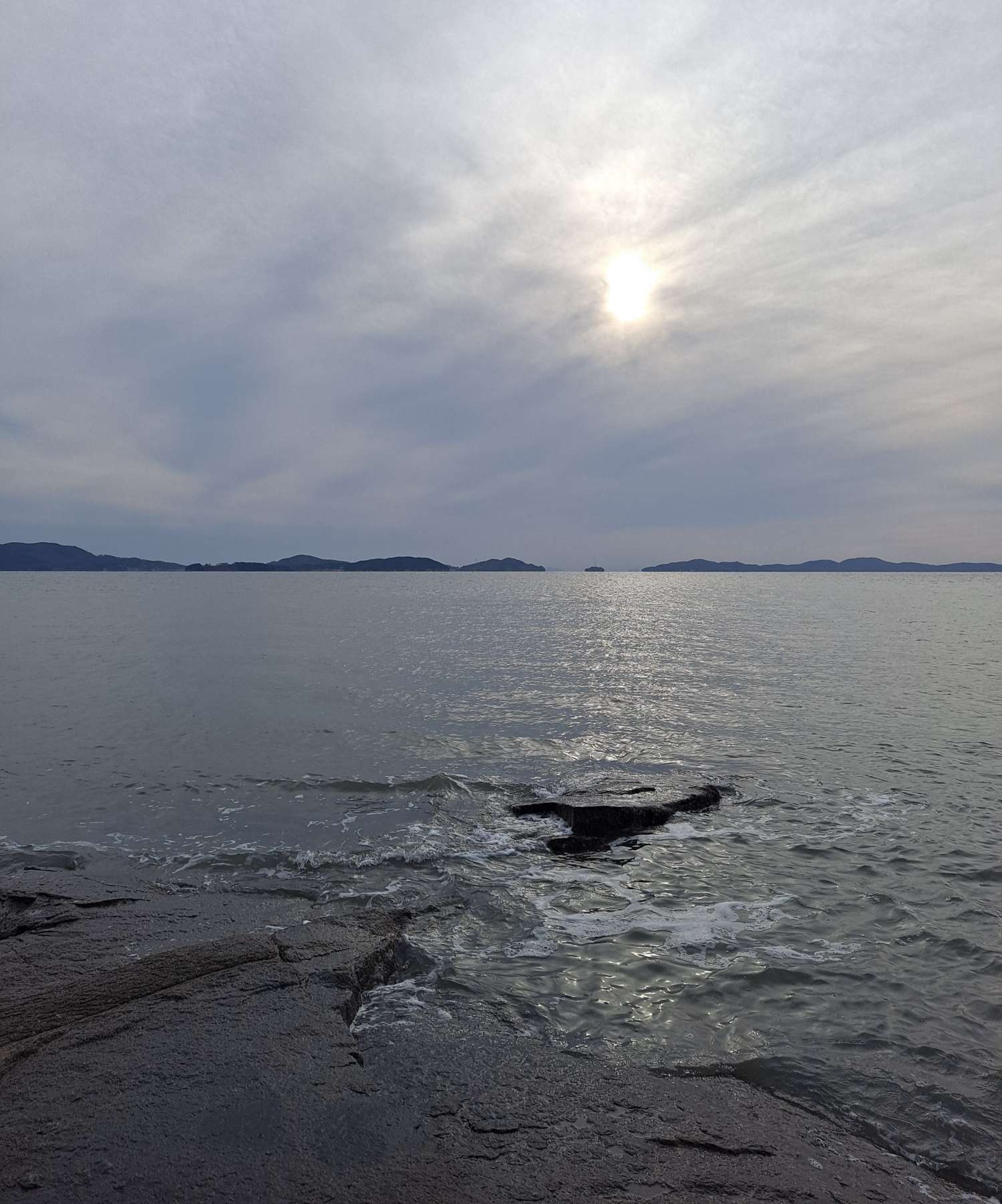 동막해변 물살