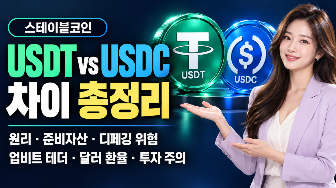 테더 USDT&middot;USDC 차이 총정리｜스테이블코인 1달러&middot;디페깅 위험&middot;준비자산&middot;업비트&middot;환율&middot;수수료
