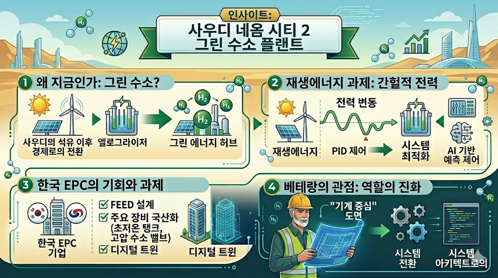 사우디 네옴시티 2 그린수소 인포그래픽