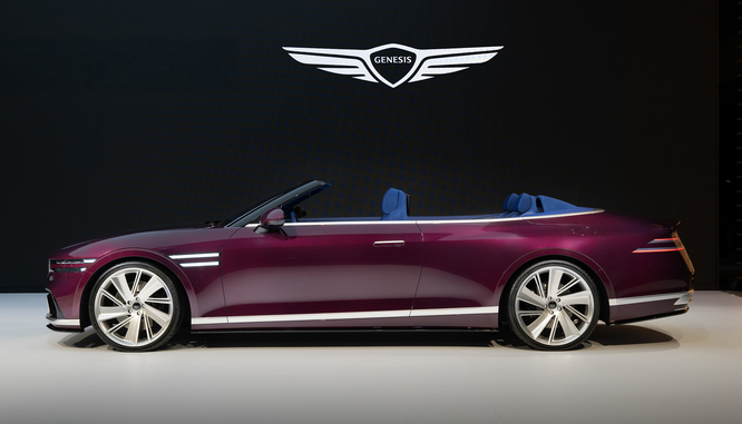 제네시스 G90 컨버터블 외관 실내 디자인 사진