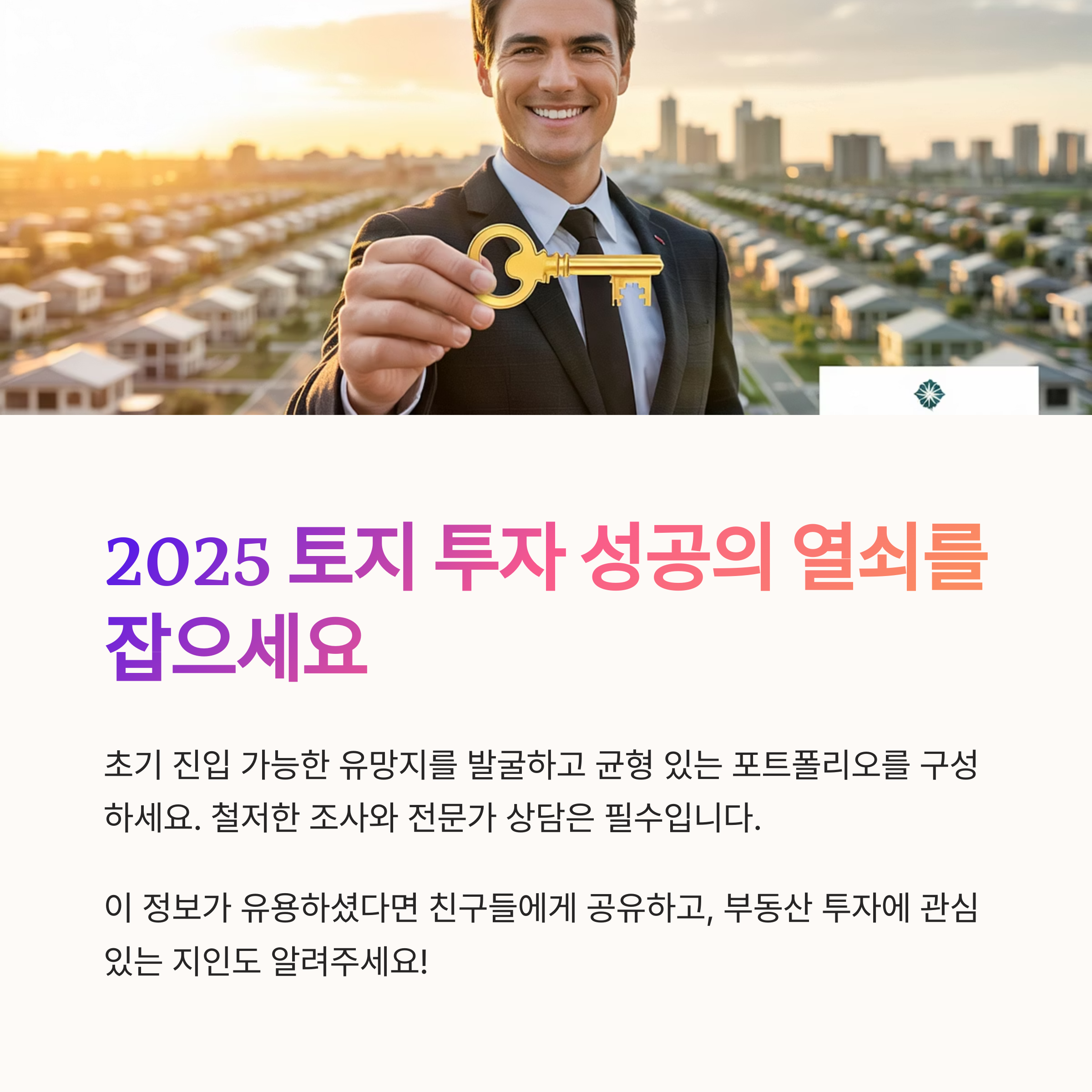 부동산 성공열쇠를 찾아