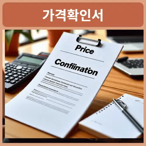 공동주택가격-확인서