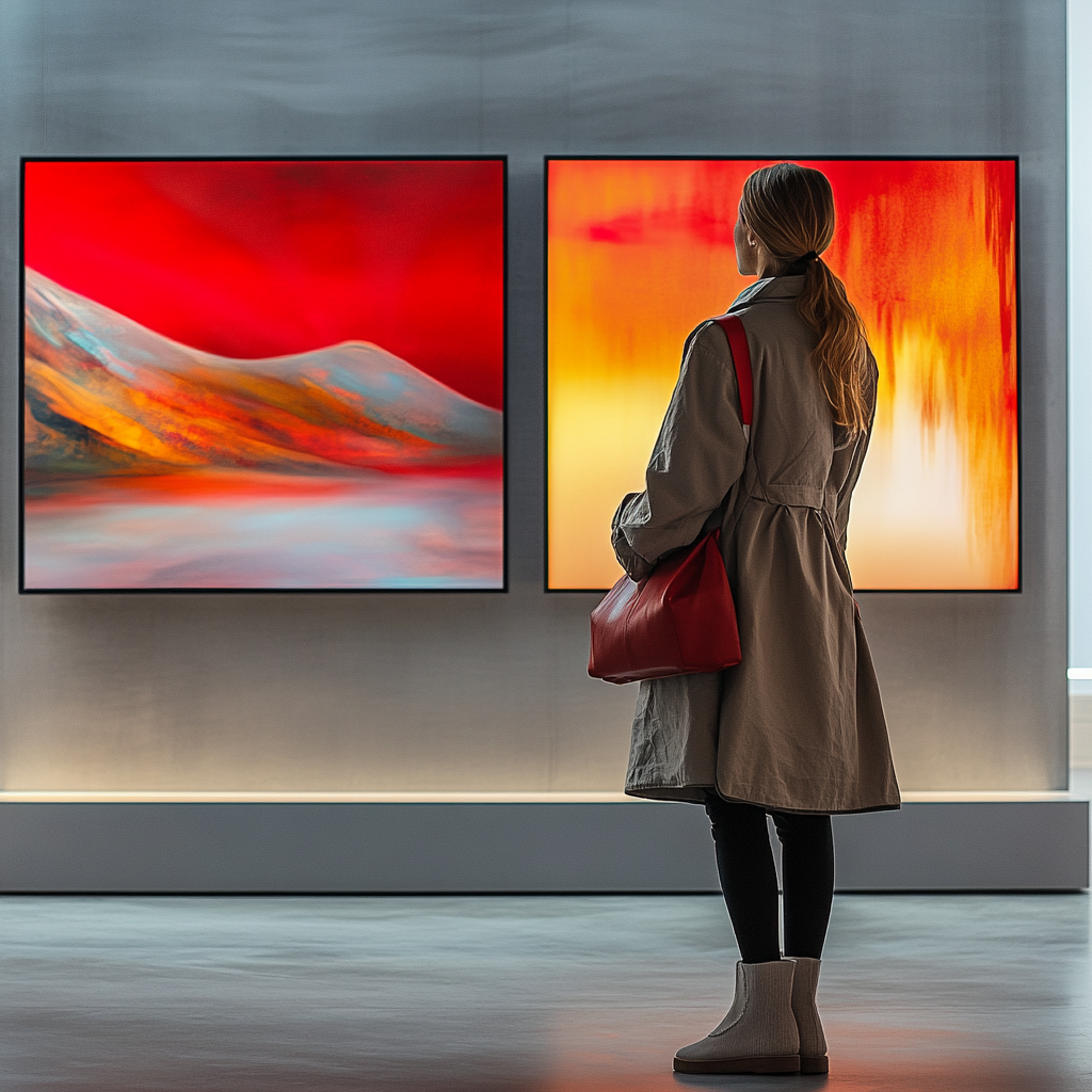 미술관에서 유명 작가의 작품을 보는 꿈