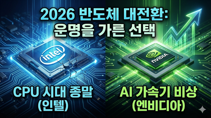 엔비디아와 인텔의 칩셋 이미지 형상화