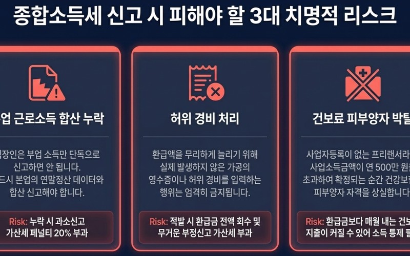 직장인 부업 세금 환급 신청 방법 및 5월 종합소득세 수수료 0원 절약
