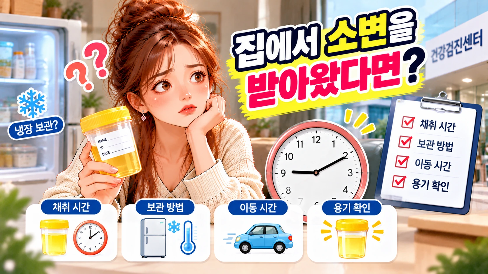 건강검진-소변검사-집에서-받아왔다면