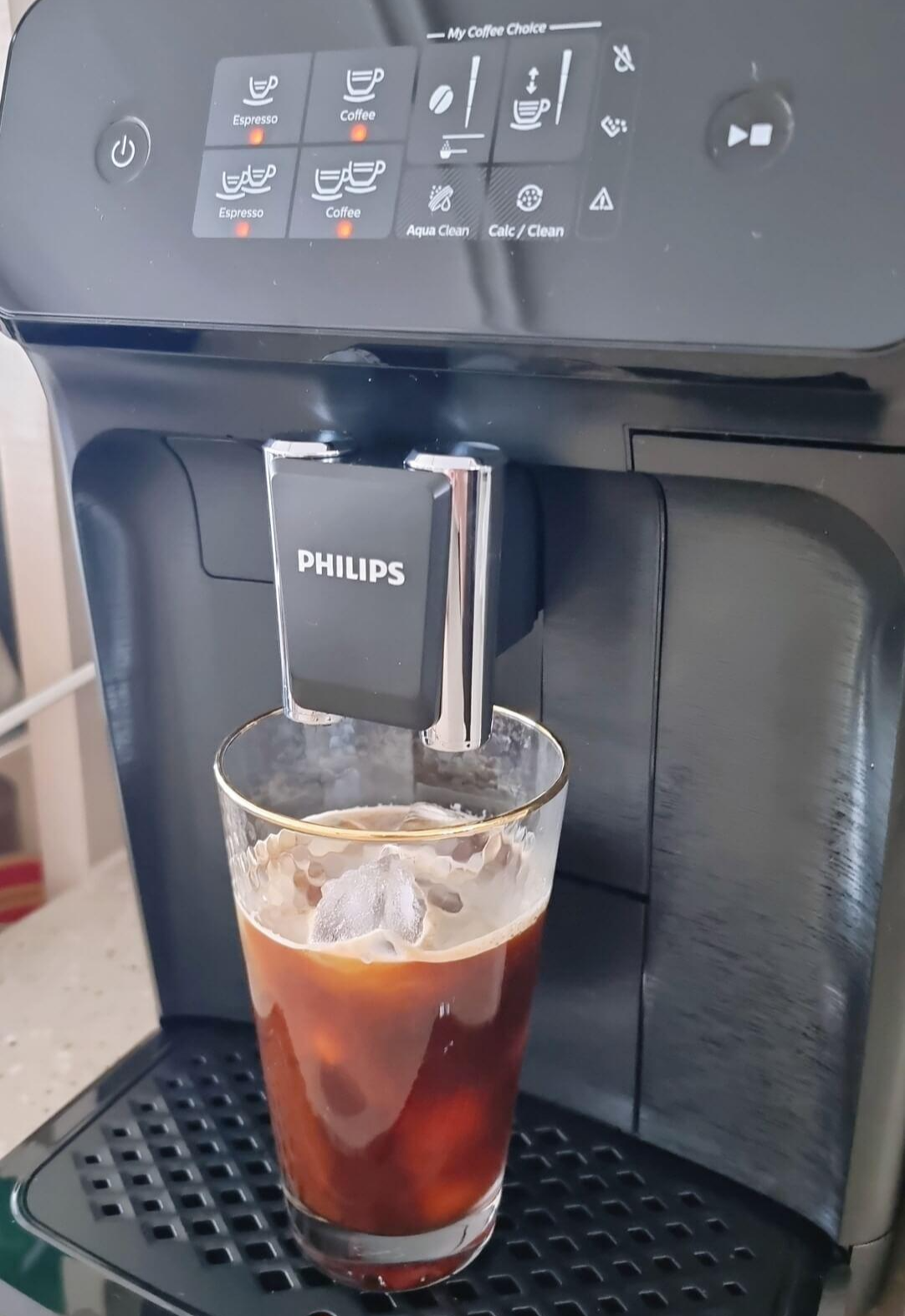 아이스 아메리카노 추출중