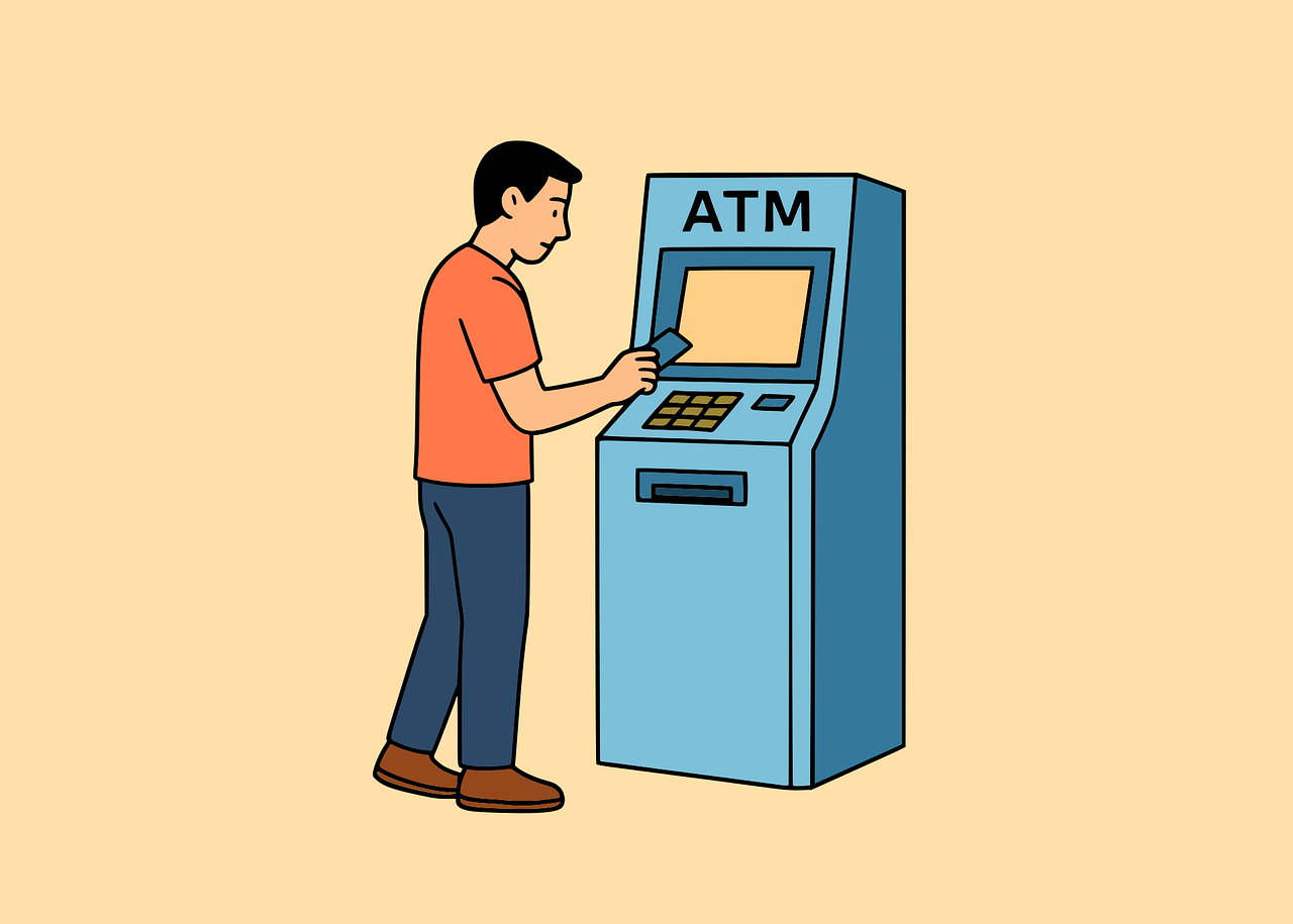 ATM 기기 현금 현금인출기 돈 출금 입금 통장정리 입출금 입출금기계