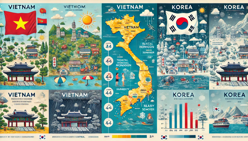 베트남 기후 총정리! 한국과 얼마나 다를까?