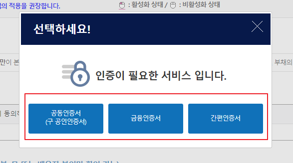 인증방법-선택하기