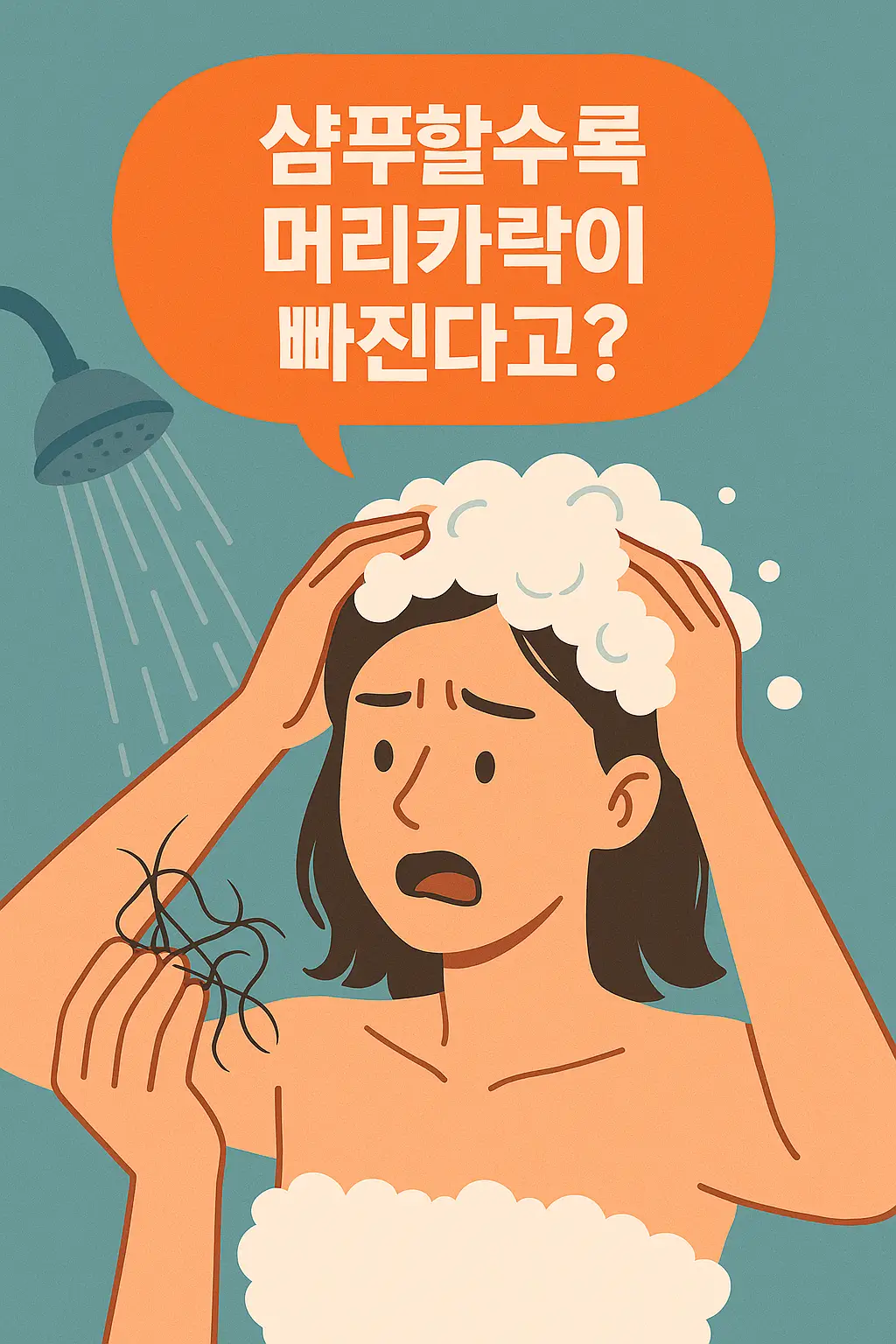 샴푸할수록 머리카락이 빠진다고?