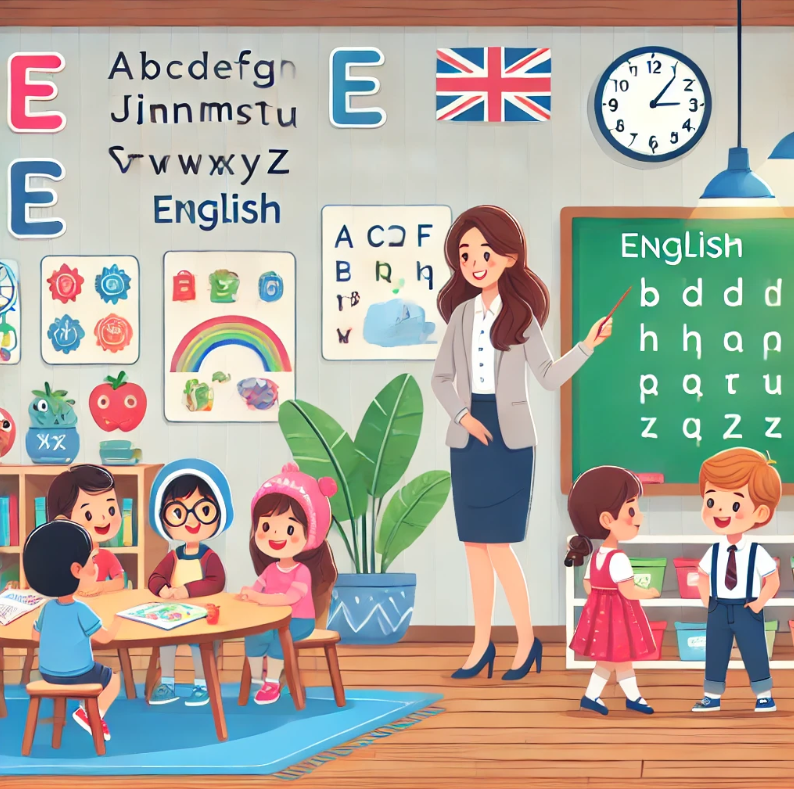 영어 유치원 수업 모습