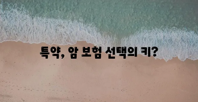 암 보험 종류별 주요 특약 꼼꼼히 알아봐야 합니다!