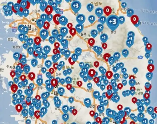 전국오일장지도