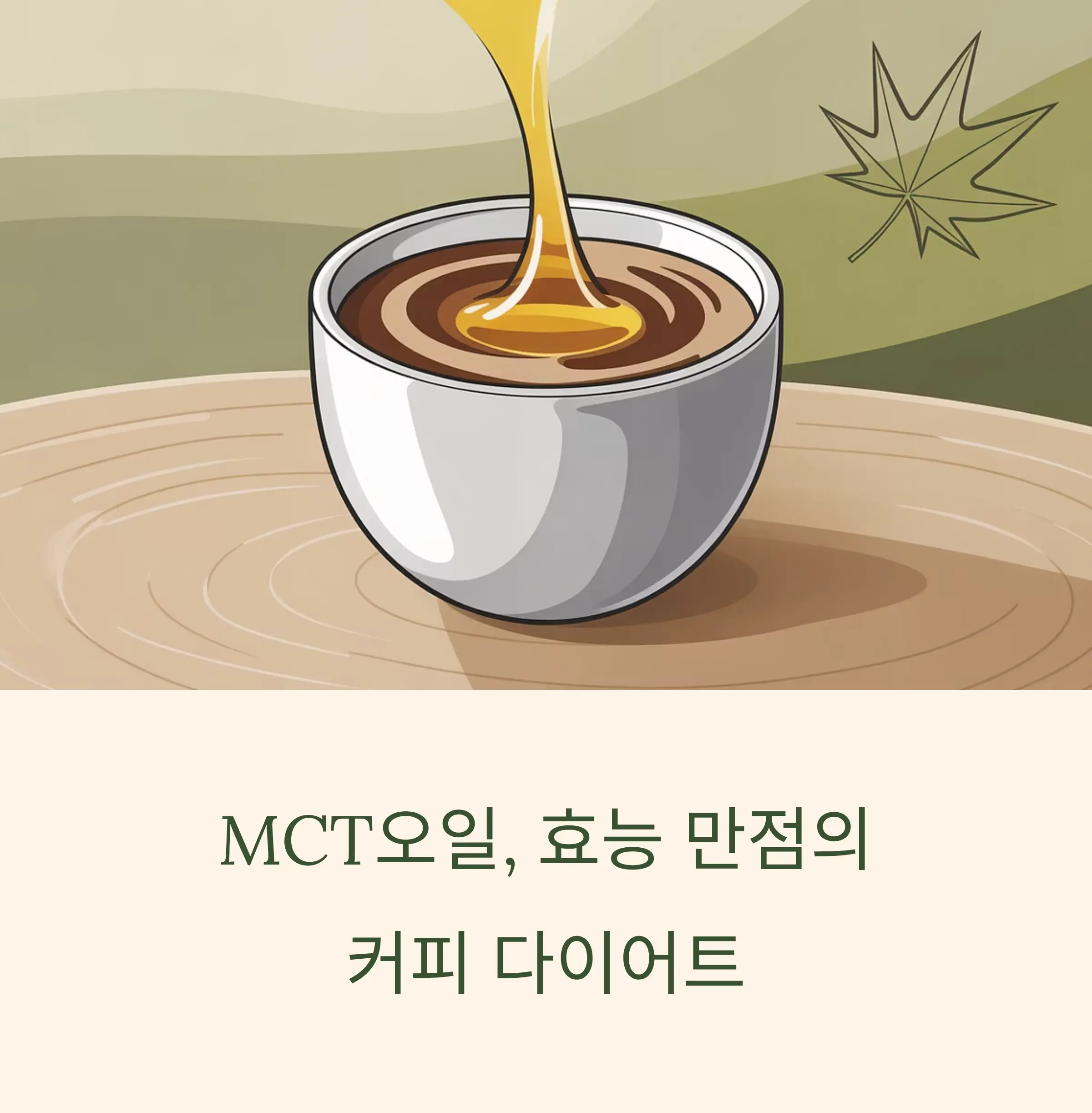 MCT오일 커피, 다이어트 효능