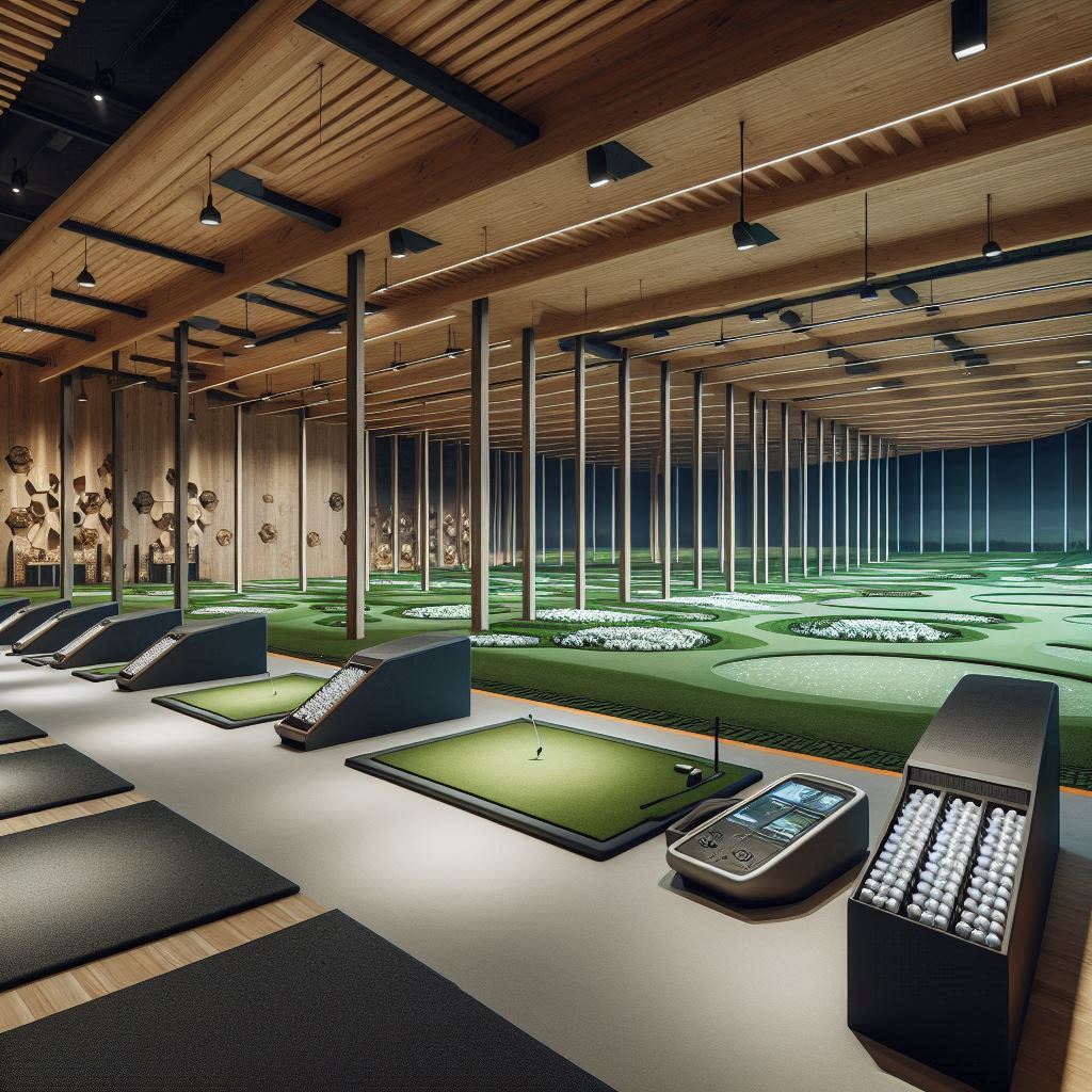 실내골프연습장 배경