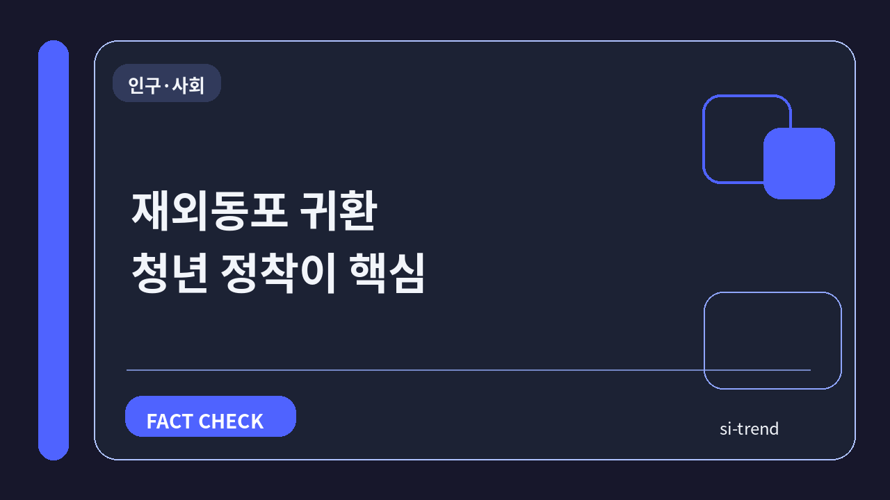재외동포 귀환 청년 정착이 핵심 썸네일
