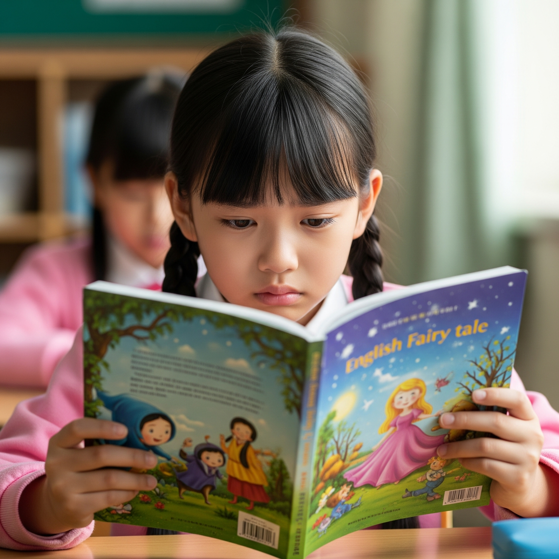 영어가 싫어서 울먹이는 아이