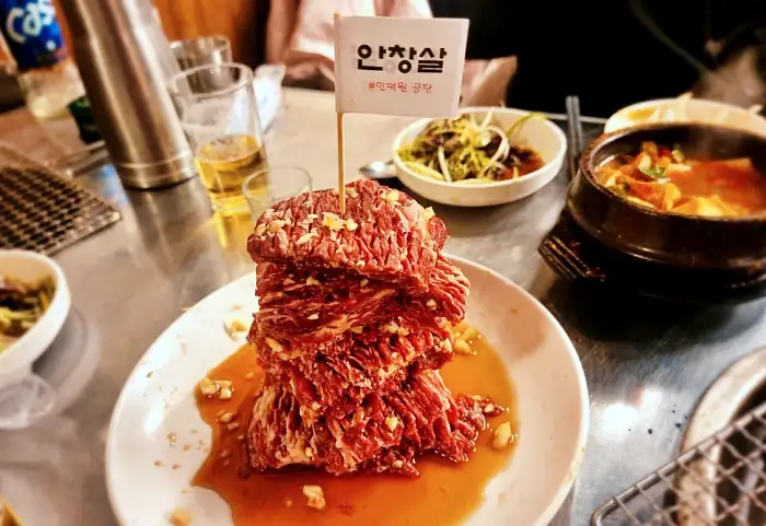안양 인덕원 맛집 양념 소금 소갈비살