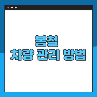봄철차량관리, 자동차관리, 초보운전자, 엔진오일교환, 타이어공기압, 차량청소, 에어컨필터, 차량유지보수, 와이퍼교체, 자동차부식방지